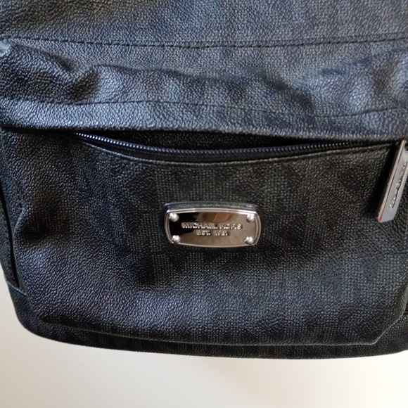 Michael Kors Black Logo-Print Backpack NWOT! - Picture 7 of 12